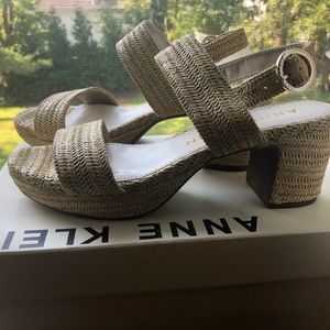 Anne Klein Woven Sandals